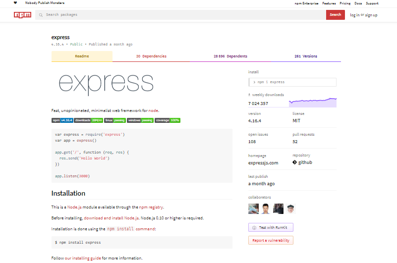 npm-website